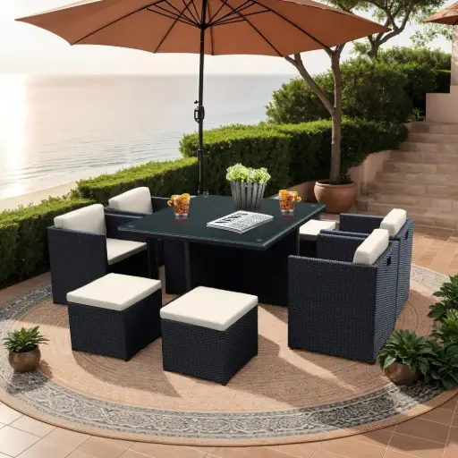 FAUTEUIL JARDIN NOIR