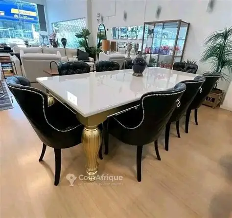TABLE A MANGER  LUXE NOIR
