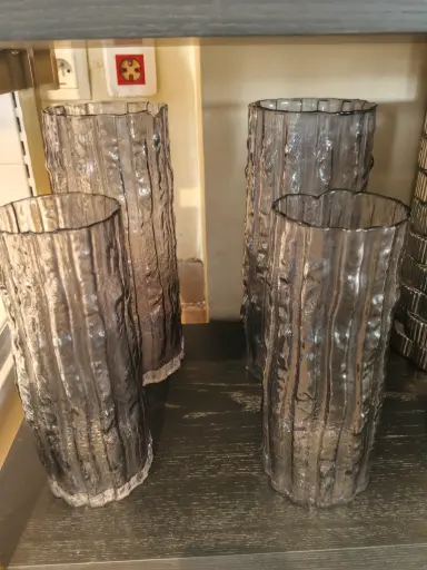 DECO VERRE FLEUR CERCLE 2 PIECES