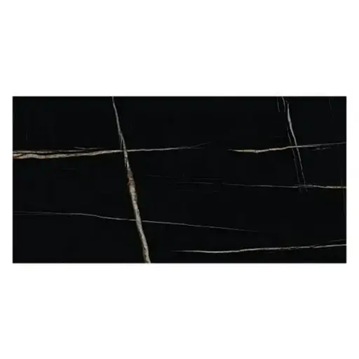 CARREAUX SAHARA PARLAK NOIR POL 60*120 + 1PIECE